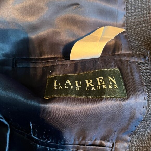 Ralph Lauren 44R Blue Check 2 Vent 2 Button Blazer - Picture 4 of 7